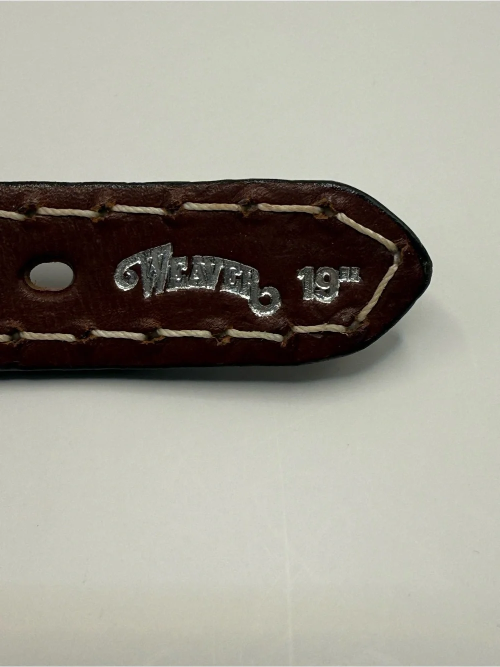 Weaver Pet Pink Vintage Paisley Leather Dog Collar 19” Western Tooled Look